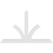 Ekena Millwork Richland Architectural Grade PVC Gable Bracket, 60"W x 37 1/2"H x 2"D x 4"F, 15/12 Pitch GBP060X38X0204RIC00 - alternate 4